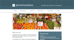 Desktop Screenshot of jgcommunications.co.uk